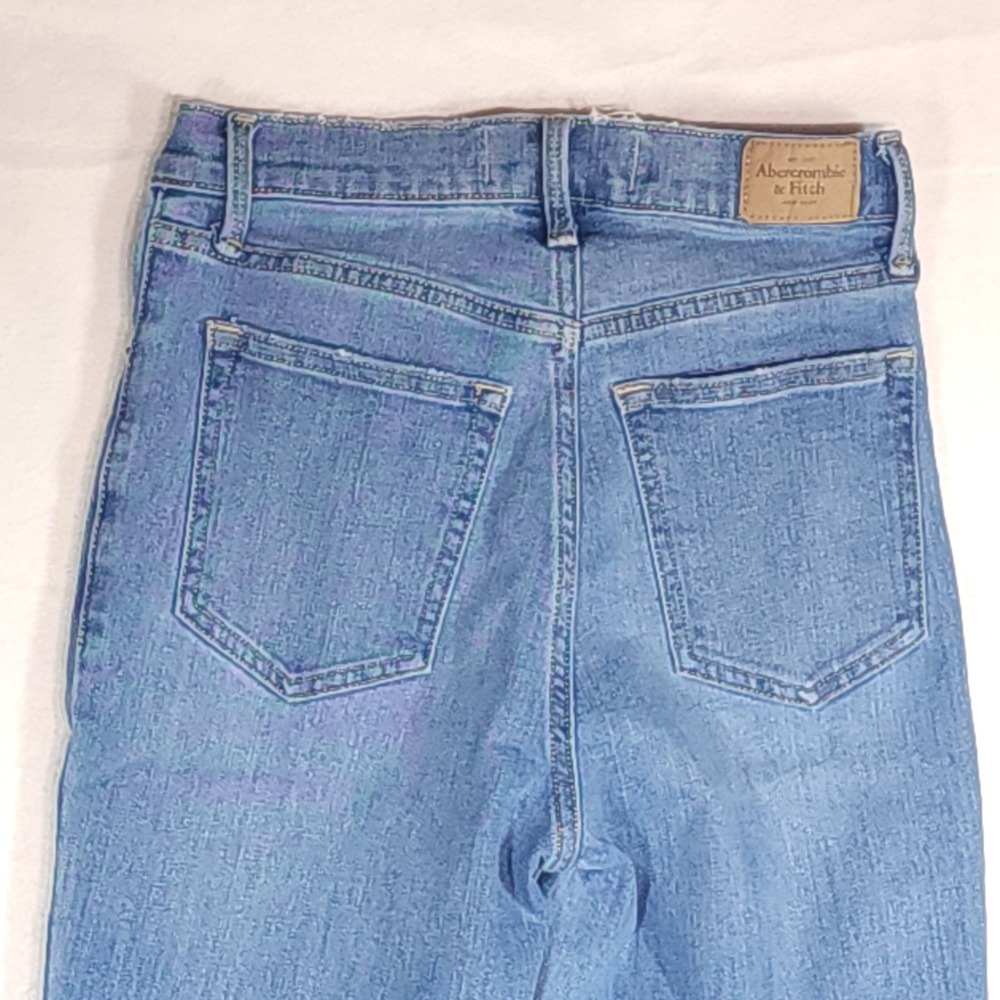 Abercrombie & Fitch High Rise Super Skinny Ankle Jeans 26/2 Distressed Stretch - Picture 11 of 14